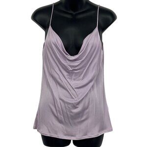 Anthropologie Lavender Cowl Small Sleeveless Camisole Tank Top Blouse Women New